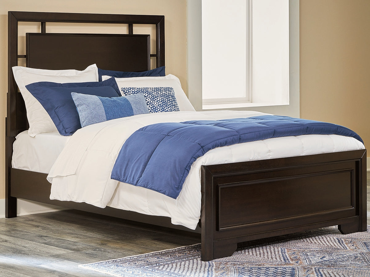Sam's Furniture - Ashley Furniture - Covetown Bedroom - Full Panel Bed / Dark Brown - B441B4