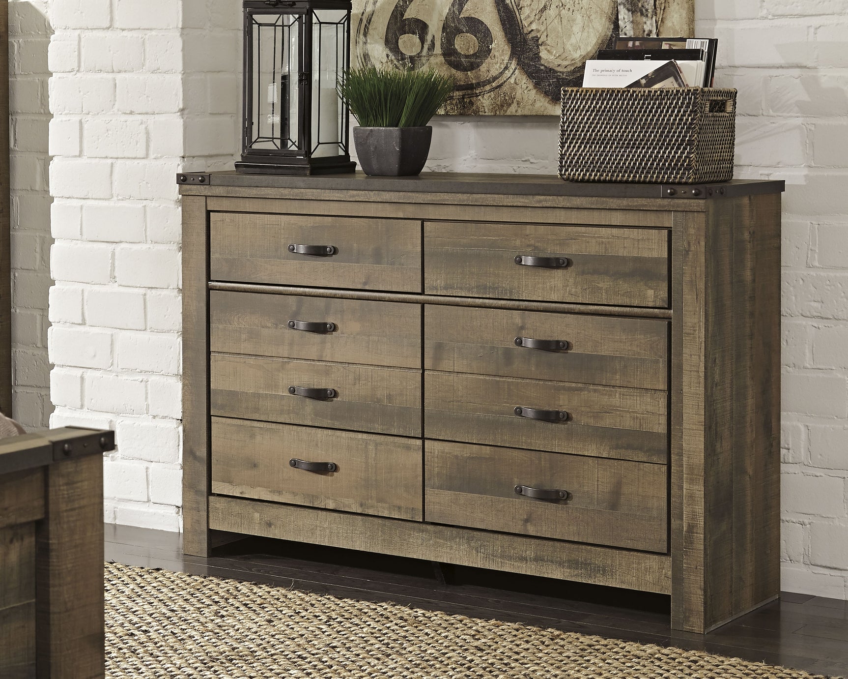 Sam's Furniture - Ashley Furniture - Trinell Bedroom - Six Drawer Dresser / Brown - B446-31