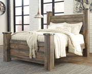 Sam's Furniture - Ashley Furniture - Trinell Bedroom - Queen Poster Bed / Brown - B446B40