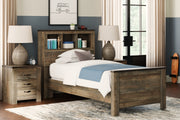 Sam's Furniture - Ashley Furniture - Trinell Bedroom - Twin Bookcase Bed / Brown - B446B21