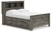 Sam's Furniture - Ashley Furniture - Frandern Bedroom - Full Bookcase Panel Bed with Storage / Gray - B4480B9