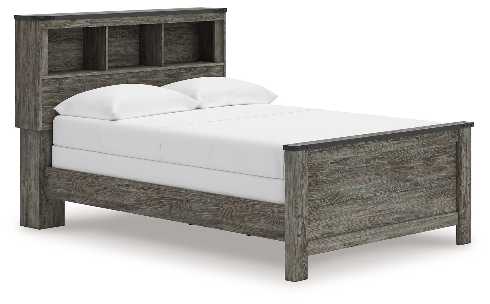 Sam's Furniture - Ashley Furniture - Frandern Bedroom - Full Bookcase Panel Bed / Gray - B4480B3