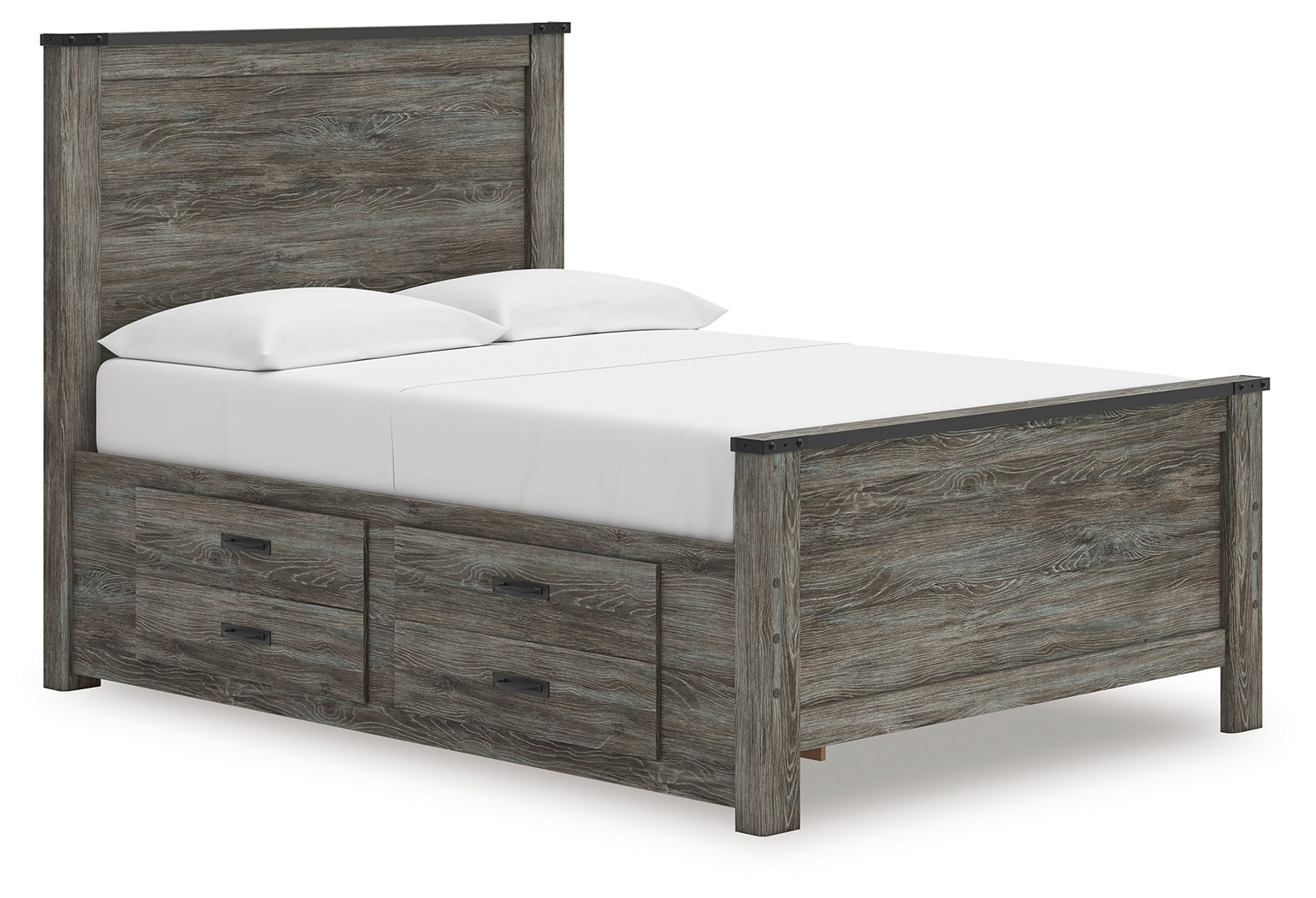 Sam's Furniture - Ashley Furniture - Frandern Bedroom - Full Panel Bed with Storage / Black/Gray - B4480B24