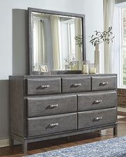Sam's Furniture - Ashley Furniture - Caitbrook Bedroom - Dresser and Mirror / Gray - B476B1