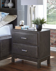 Sam's Furniture - Ashley Furniture - Caitbrook Bedroom - Two Drawer Night Stand / Gray - B476-92