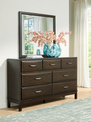 Sam's Furniture - Ashley Furniture - Vanmore Bedroom - Dresser and Mirror / Dark Brown - B479B1