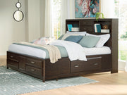 Sam's Furniture - Ashley Furniture - Vanmore Bedroom - California King Storage Bed / Dark Brown - B479B7