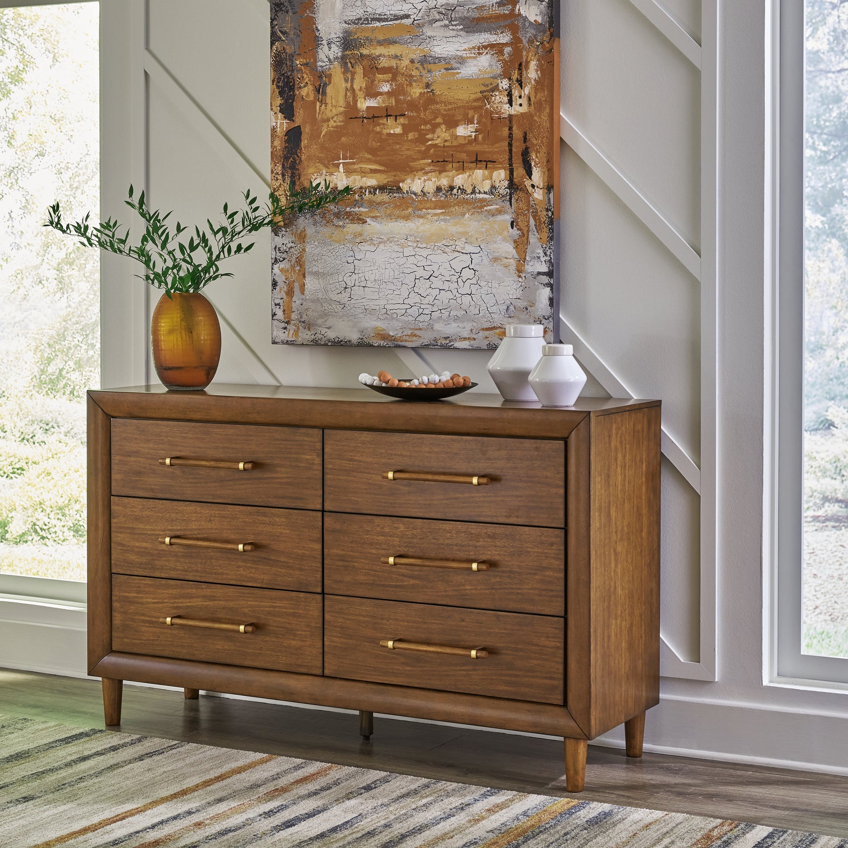 Sam's Furniture - Ashley Furniture - Lyncott Bedroom - Dresser / Brown - B615-31