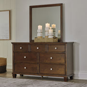 Sam's Furniture - Ashley Furniture - Danabrin Bedroom - Dresser and Mirror / Brown - B685B1