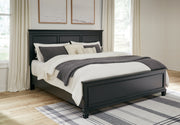 Sam's Furniture - Ashley Furniture - Lanolee Bedroom - King Panel Bed / Black - B687B8