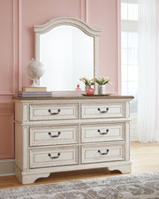 Sam's Furniture - Ashley Furniture - Realyn Bedroom - Dresser and Mirror / Chipped White - B743B12