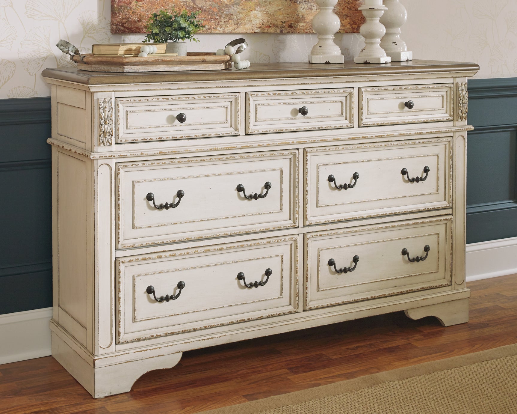 Sam's Furniture - Ashley Furniture - Realyn Bedroom - Dresser / Two-tone - B743-31