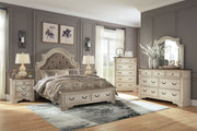 Sam's Furniture - Ashley Furniture - Realyn Bedroom - Queen Upholstered Storage Bed / Two-tone - B743B18