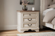 Sam's Furniture - Ashley Furniture - Realyn Bedroom - Three Drawer Night Stand / Two-tone - B743-93