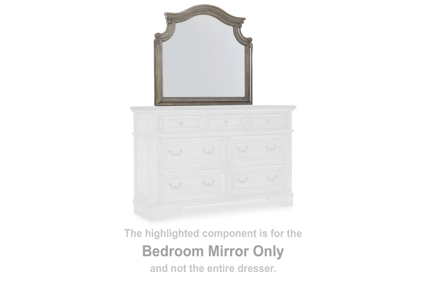 Sam's Furniture - Ashley Furniture - Lodenbay Bedroom - Bedroom Mirror / Antique Gray - B751-36