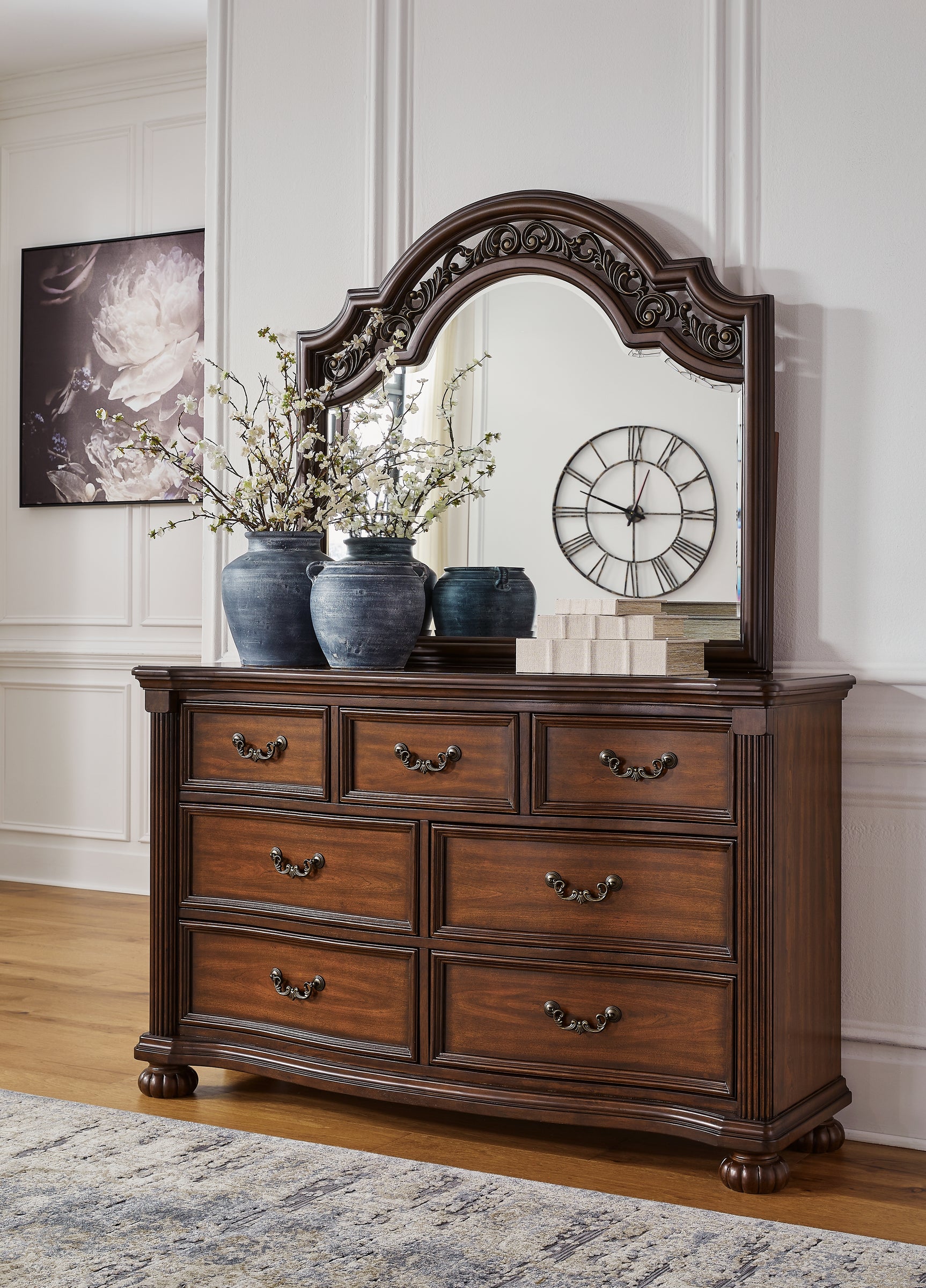 Sam's Furniture - Ashley Furniture - Lavinton Bedroom - Dresser and Mirror / Brown - B764B1