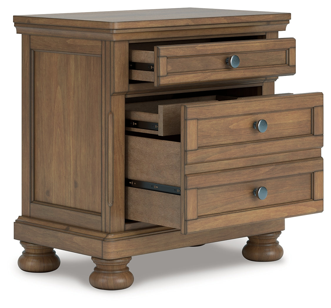 Sam's Furniture - Ashley Furniture - Feddinger Bedroom - Two Drawer Night Stand / Medium Brown - PCB779-92