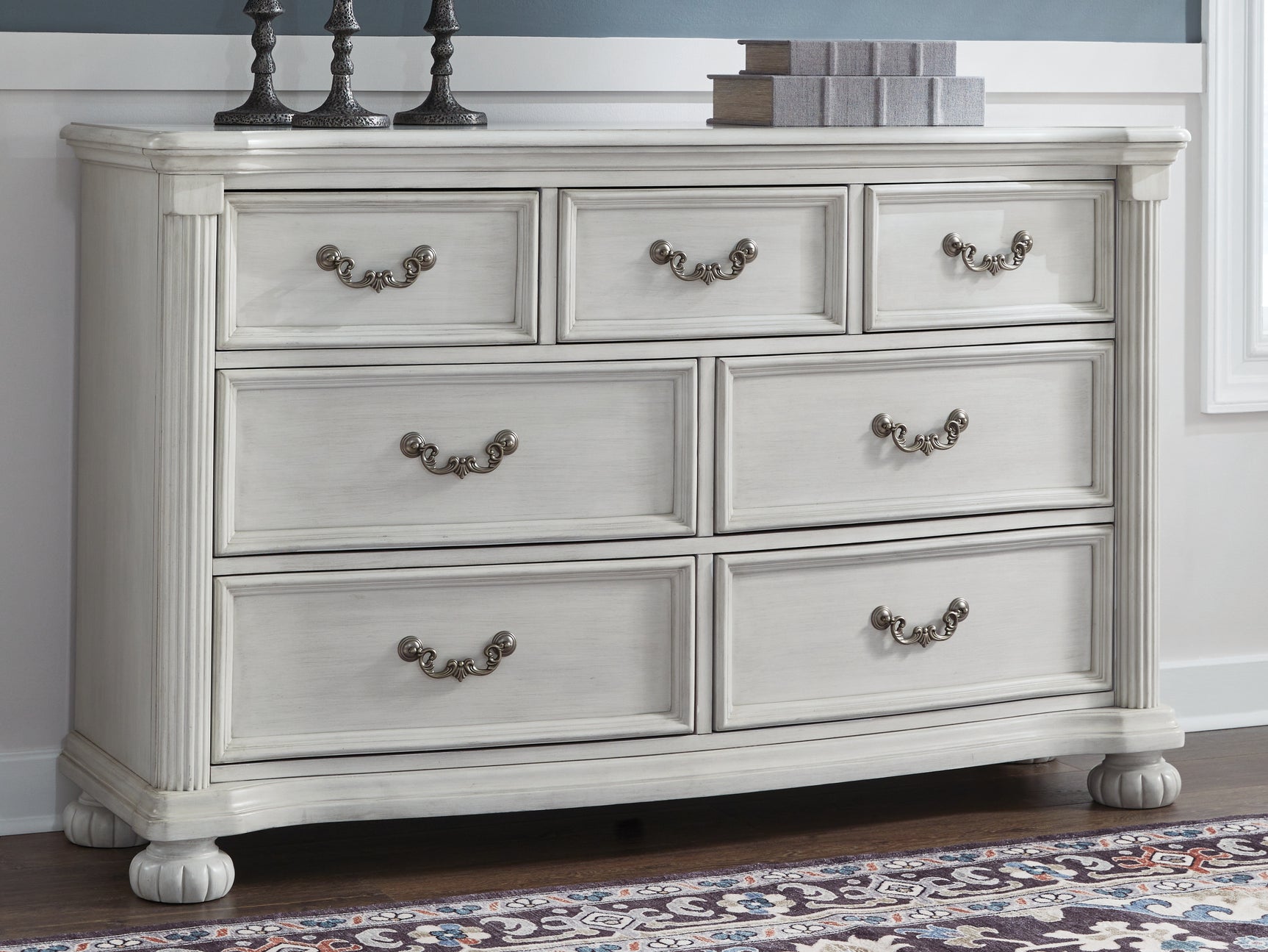 Sam's Furniture - Ashley Furniture - Montelaine Bedroom - Dresser / Antique White - B795-31