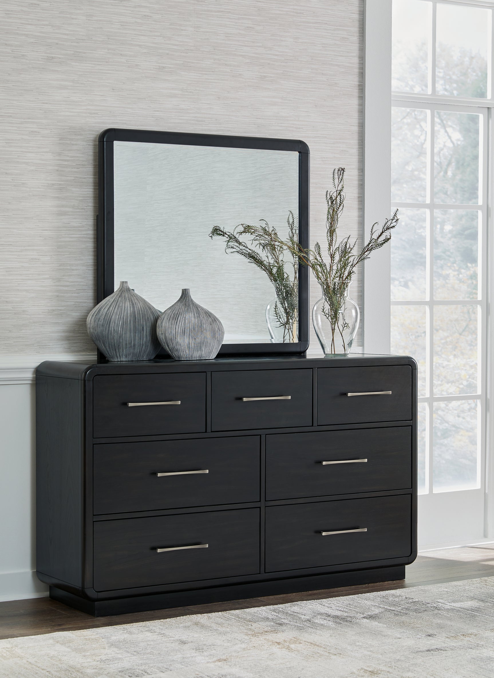 Sam's Furniture - Ashley Furniture - Rowanbeck Bedroom - One Drawer Night Stand / Black - B821-91