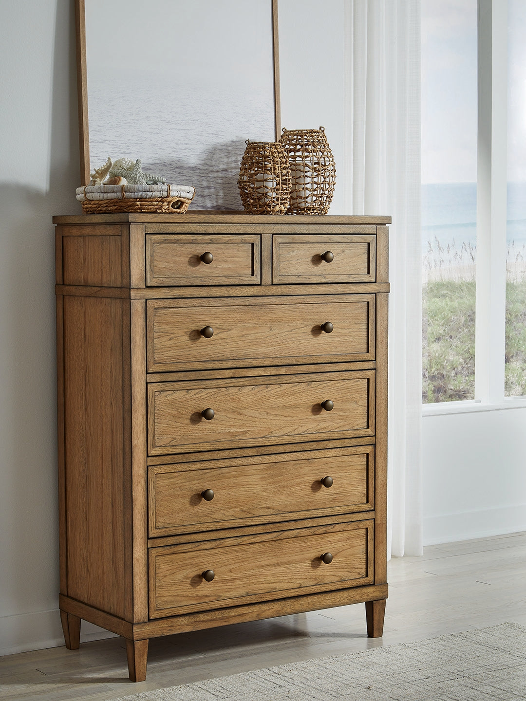 Sam's Furniture - Ashley Furniture - Sharlance Bedroom - Six Drawer Chest / Brown - B895-46