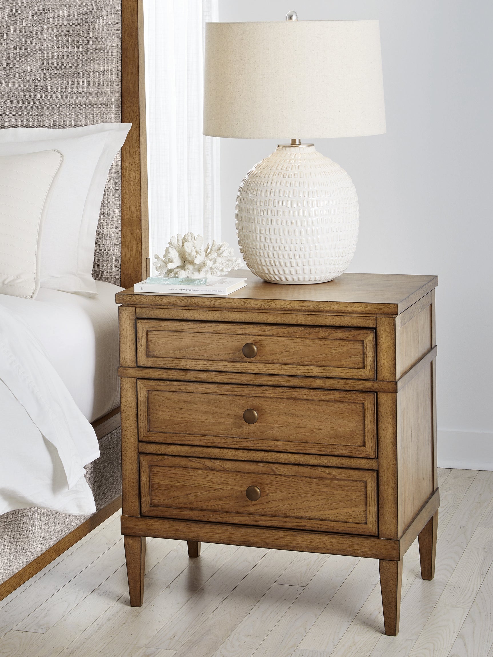 Sam's Furniture - Ashley Furniture - Sharlance Bedroom - Three Drawer Night Stand / Brown - B895-93