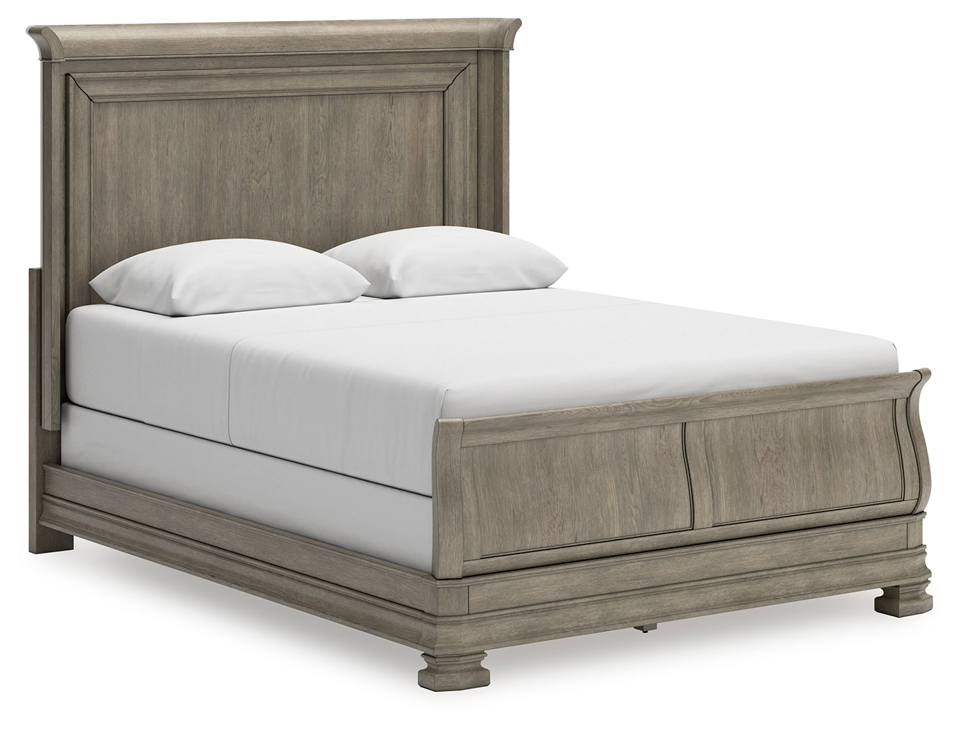 Sam's Furniture - Ashley Furniture - Lexorne Bedroom - Queen Sleigh Bed / Gray - B924B2