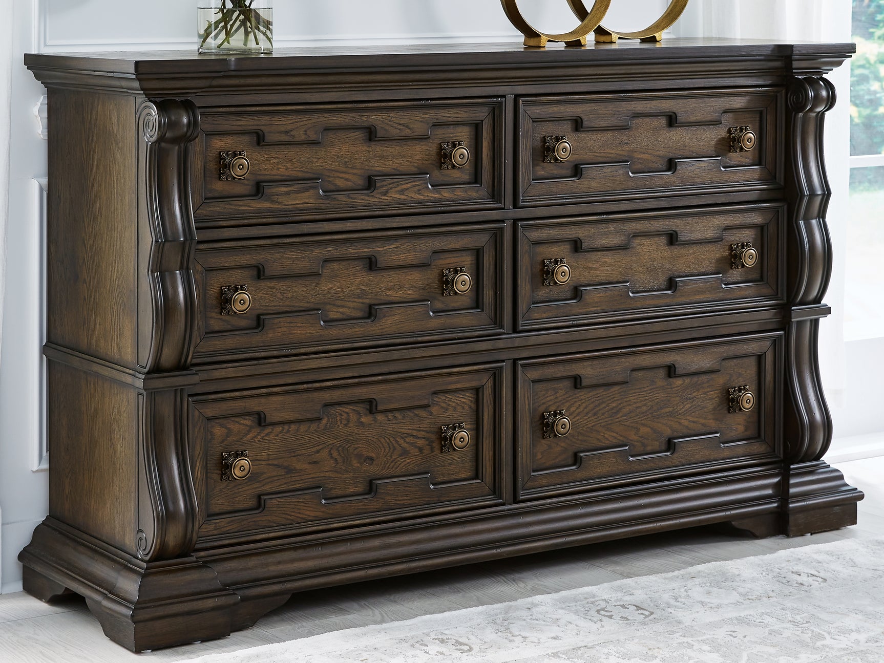Sam's Furniture - Ashley Furniture - Maylee Bedroom - Dresser / Dark Brown - B947-31