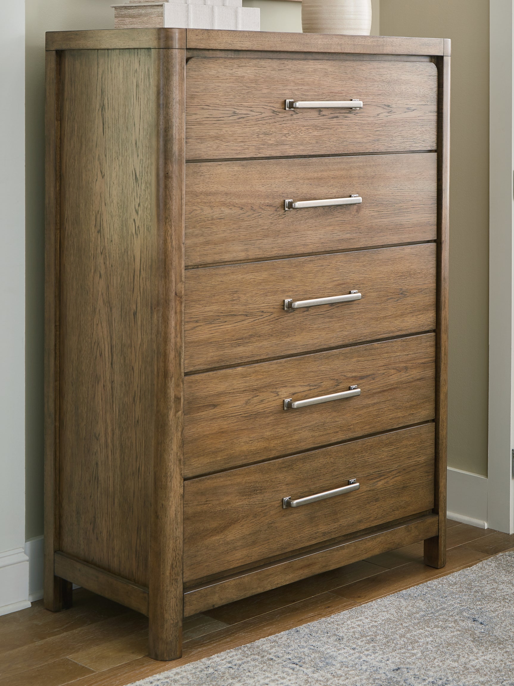 Sam's Furniture - Ashley Furniture - Cabalynn Bedroom - California King Panel Bed with Storage / Light Brown - B974B9