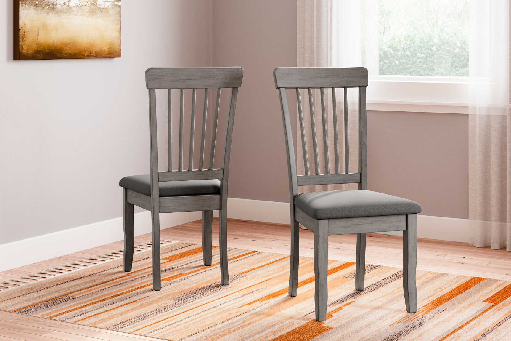 Sam's Furniture - Ashley Furniture - Shullden Dining Room - Dining Chair (Set of 2) / Gray - D194-01X2