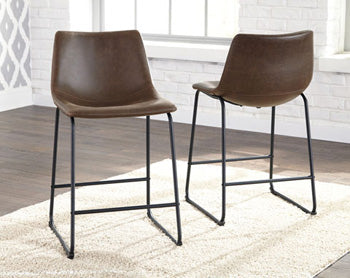 Sam's Furniture - Ashley Furniture - Centiar Dining Room - Counter Height Bar Stool (Set of 2) / Brown - D372-124X2