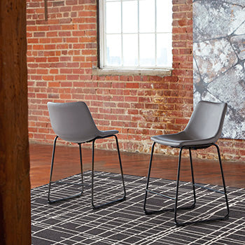 Sam's Furniture - Ashley Furniture - Centiar Dining Room - Counter Height Bar Stool (Set of 2) / Gray - D372-824X2