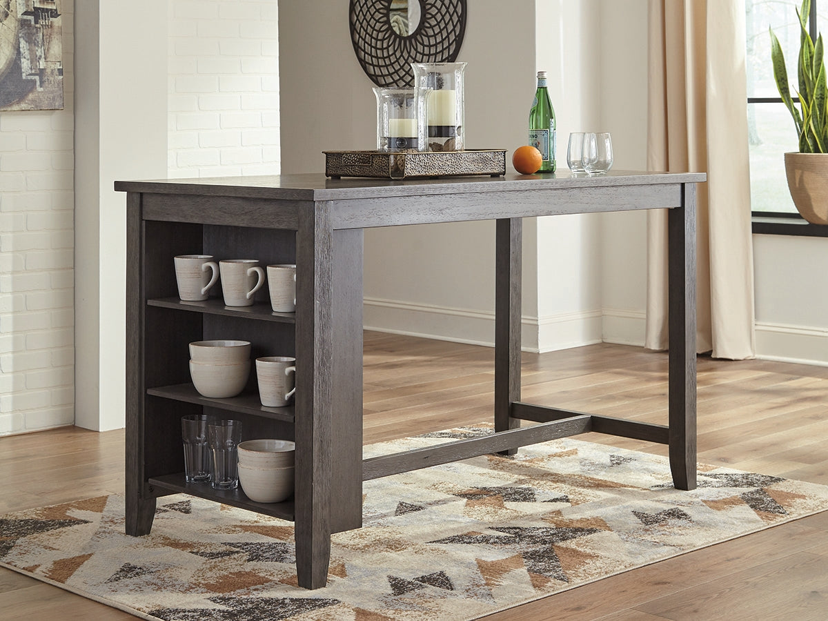 Sam's Furniture - Ashley Furniture - Caitbrook Dining Room - RECT DRM Counter TBL Set(7/CN) / Gray - D388-423