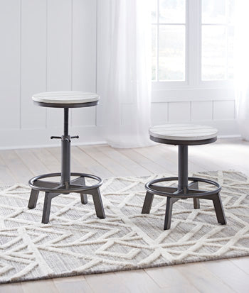 Sam's Furniture - Ashley Furniture - Torjin Dining Room - Counter Height Stool (Set of 2) / Vintage White - D440-224X2