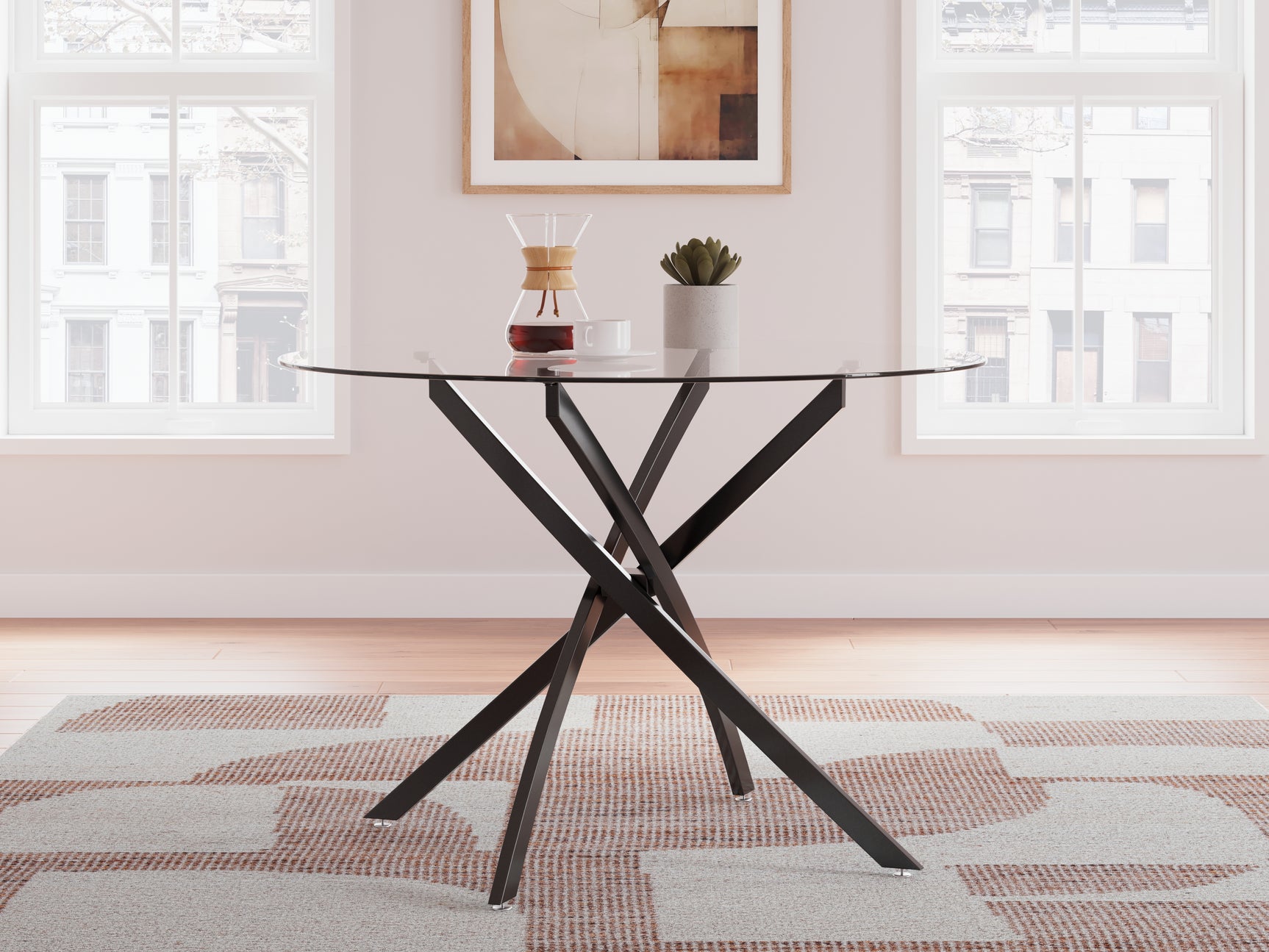 Sam's Furniture - Ashley Furniture - Pharwynn Dining Room - Round Dining Room Table / Black - D446-15