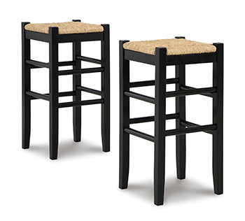 Sam's Furniture - Ashley Furniture - Mirimyn Dining Room - Bar Height Bar Stool (Set of 2) / Black - D508-130X2