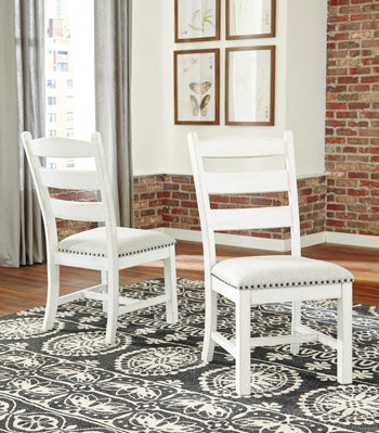 Sam's Furniture - Ashley Furniture - Valebeck Dining Room - Dining Chair (Set of 2) / Beige/White - D546-01X2
