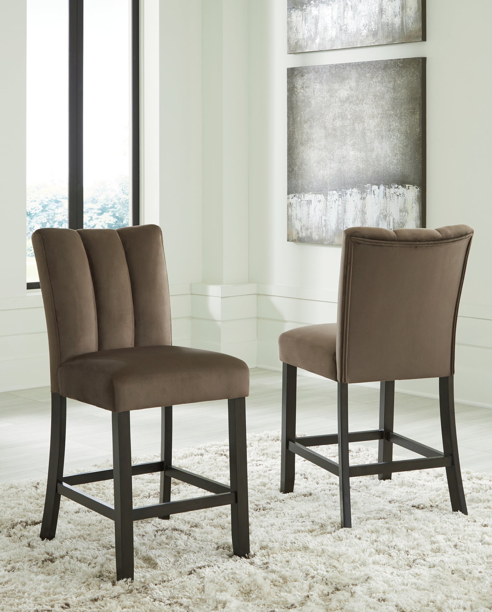 Sam's Furniture - Ashley Furniture - Jeshina Counter Height Barstool (Set of 2) - Counter Height Barstool (Set of 2) / Mocha - PCD581-124X2