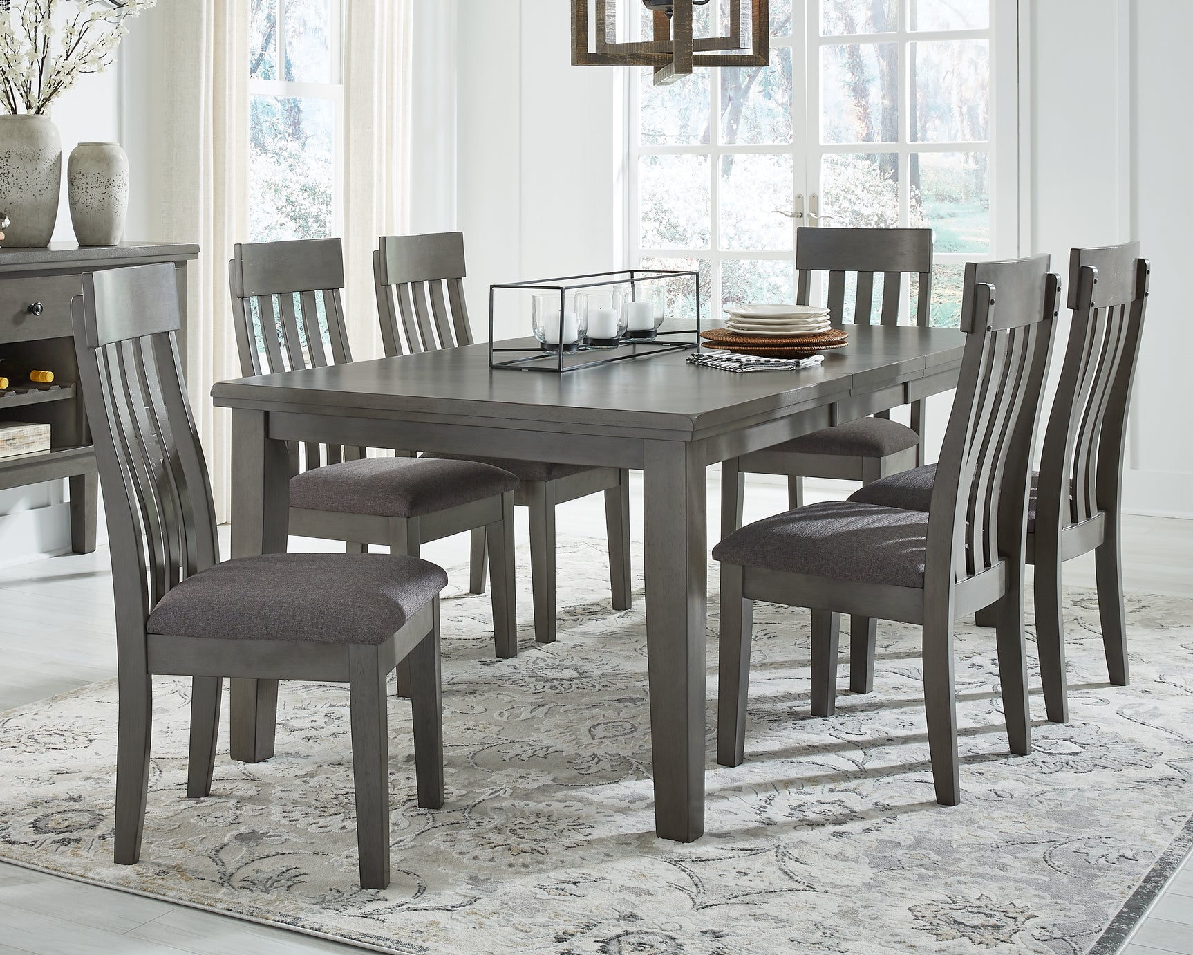 Sam's Furniture - Ashley Furniture - Hallanden Dining Room - Dining Chair (Set of 2) / Two-tone Gray - D589-01X2