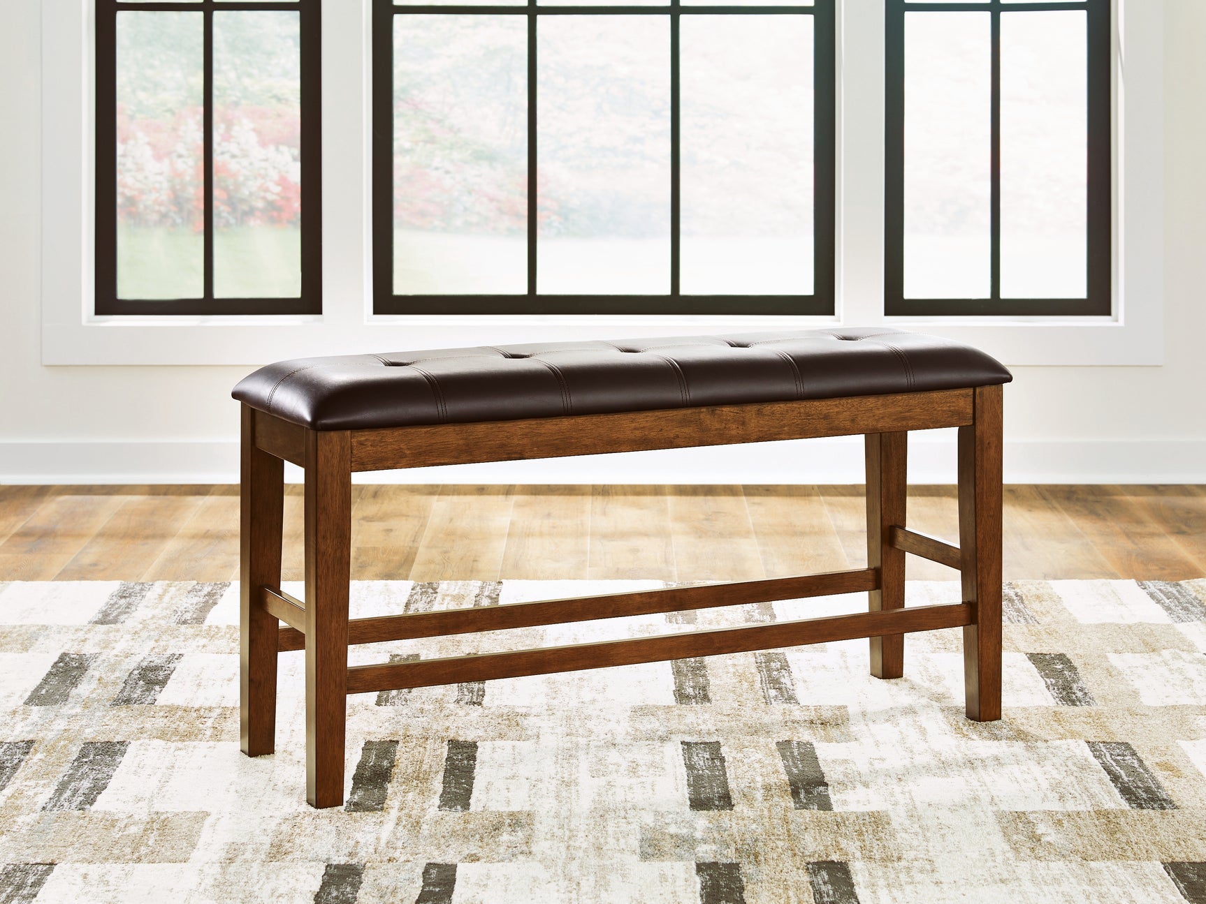 Sam's Furniture - Ashley Furniture - Ralene Dining Room - DBL Counter UPH Bench (1/CN) / Medium Brown - D594-09