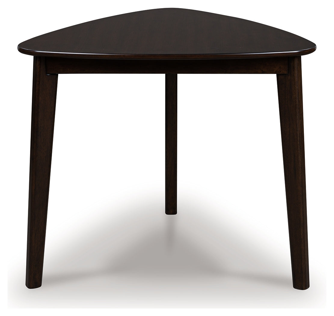 Sam's Furniture - Ashley Furniture - Mallenette Dining Table - Triangle Dining Room Table / Merlot - PCD607-16
