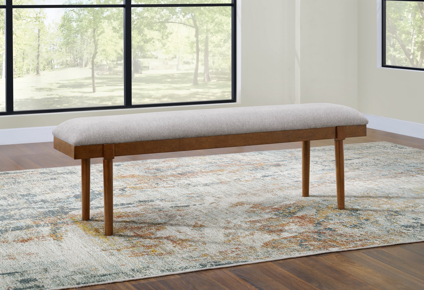 Sam's Furniture - Ashley Furniture - Lyncott Dining Room - Large UPH Dining Room Bench / Gray/Brown - D615-00