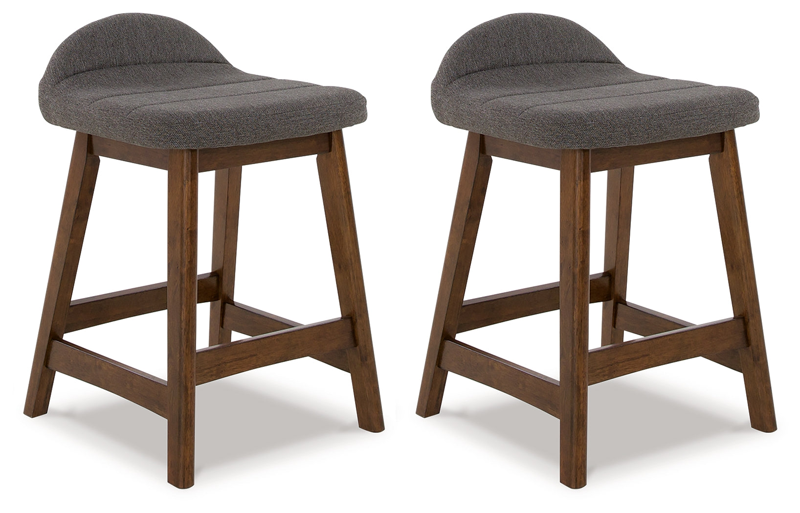 Sam's Furniture - Ashley Furniture - Lyncott Dining Room - Counter Height Bar Stool (Set of 2) / Charcoal/Brown - D615-224X2