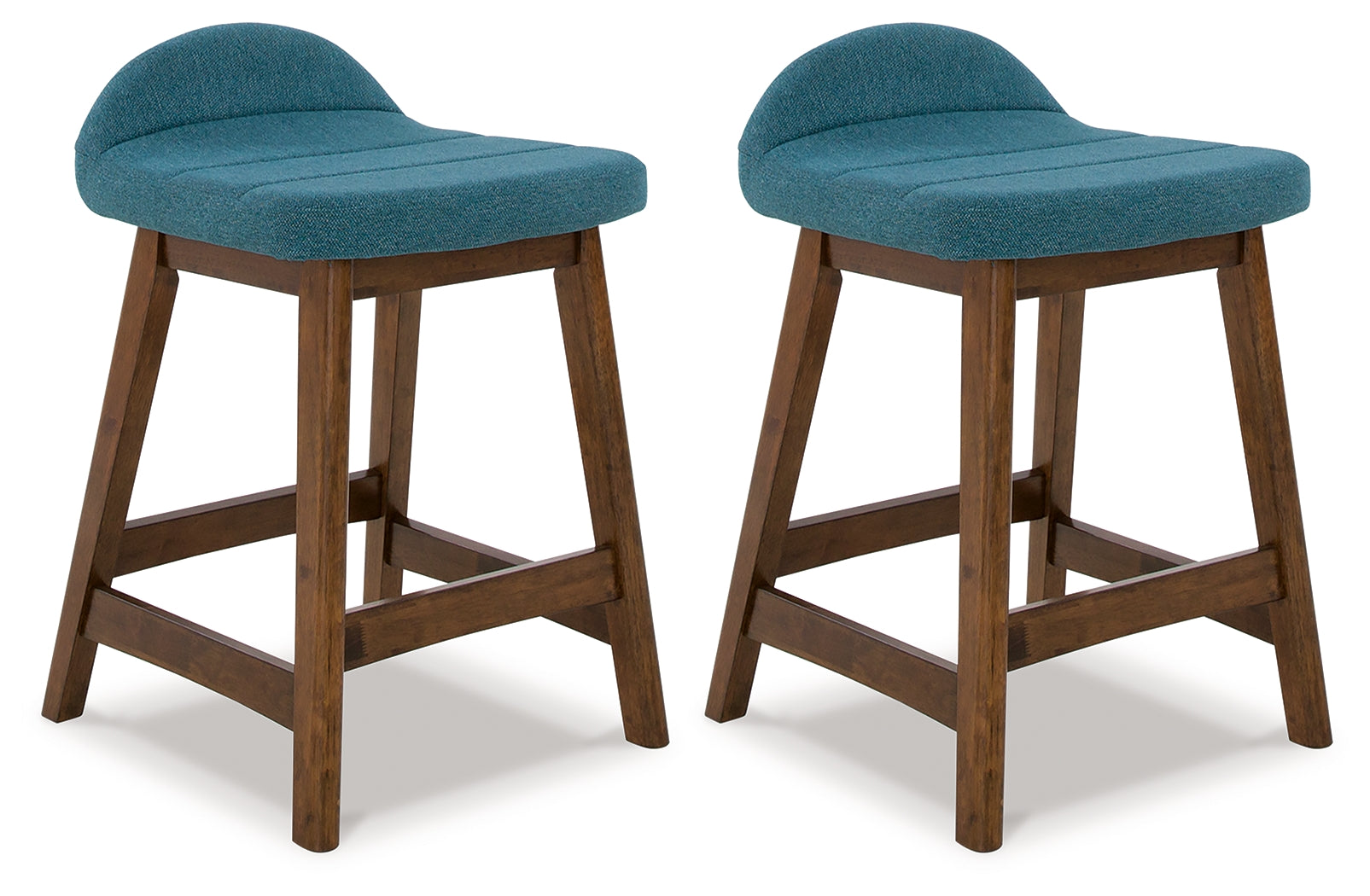 Sam's Furniture - Ashley Furniture - Lyncott Dining Room - Counter Height Bar Stool (Set of 2) / Blue/Brown - D615-324X2