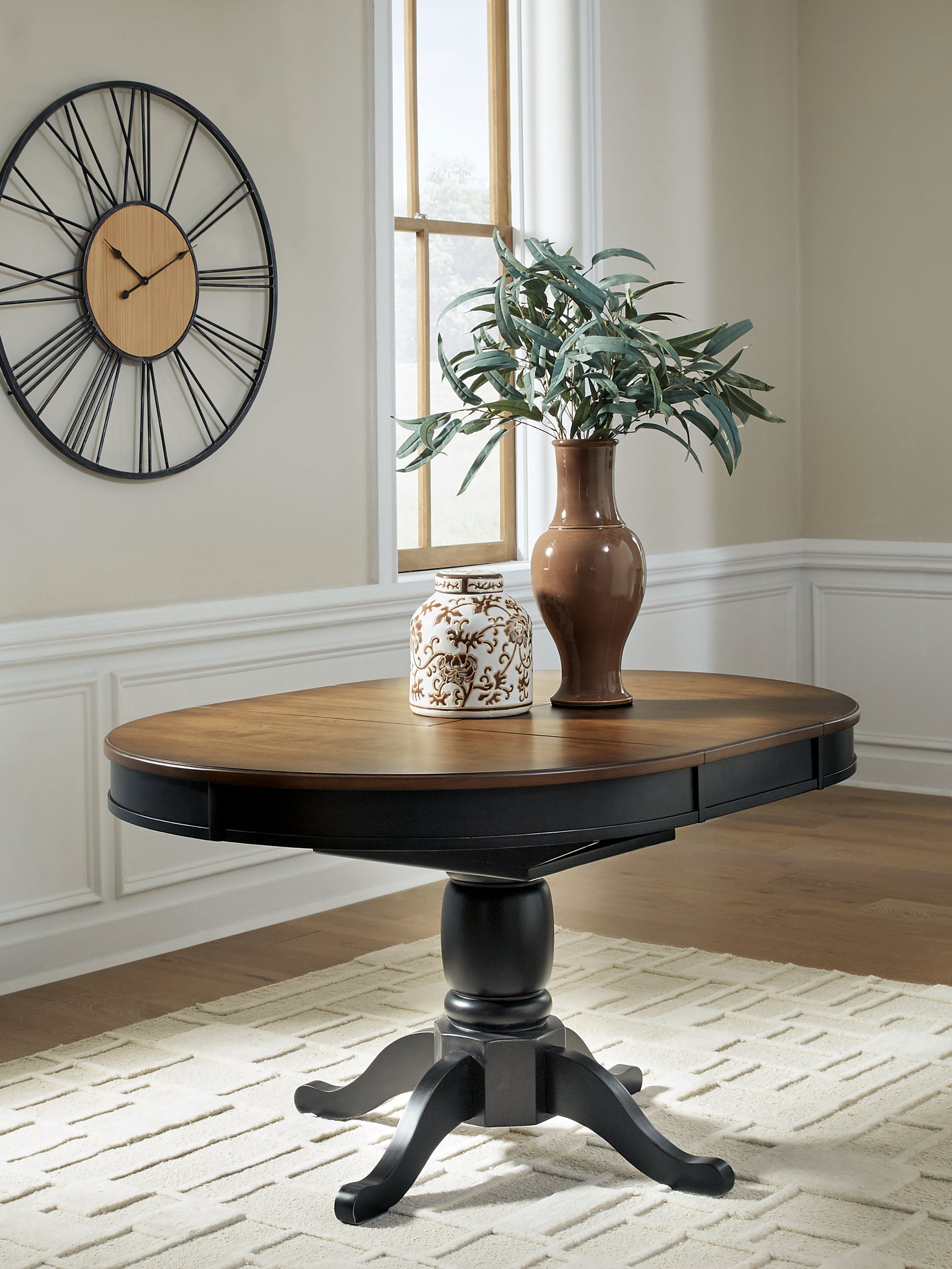 Sam's Furniture - Ashley Furniture - Clorazi Dining Room - Oval DRM Butterfly EXT Table - PCD619-48