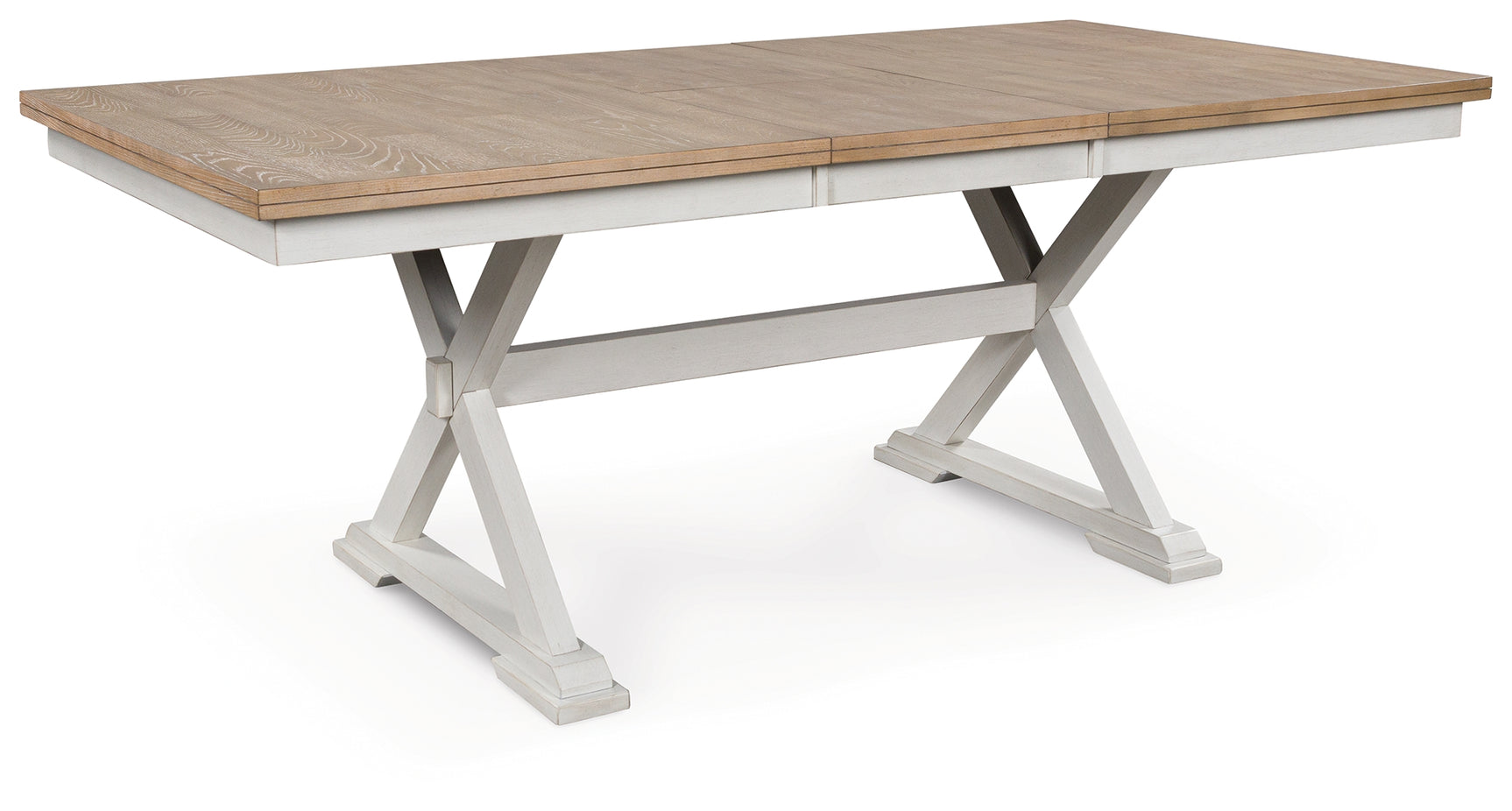 Sam's Furniture - Ashley Furniture - Purlaney Dining Butterfly Extension Table - RECT DRM Butterfly EXT Table / Antique White/Natural - PCD627-35