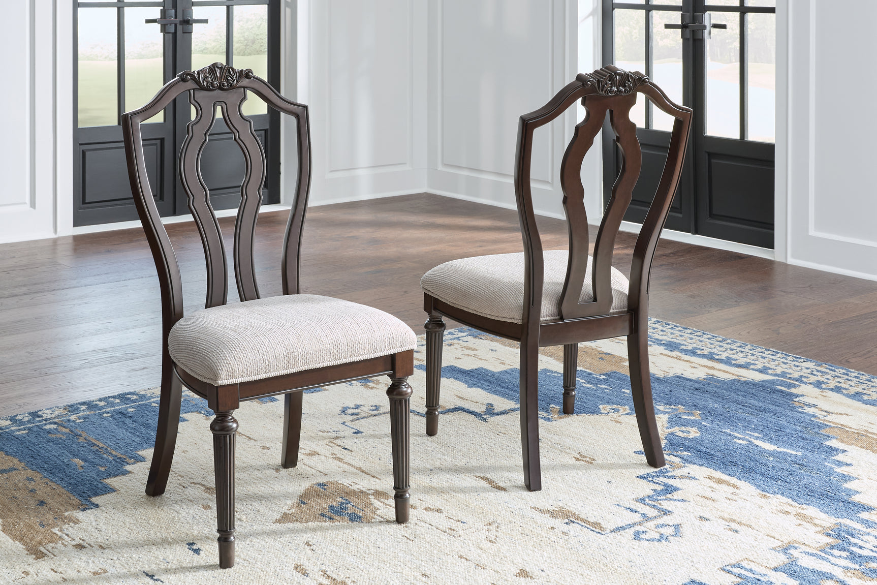 Sam's Furniture - Ashley Furniture - Lavinton Dining Room - Oval Dining Room EXT Table / Brown - D764-35