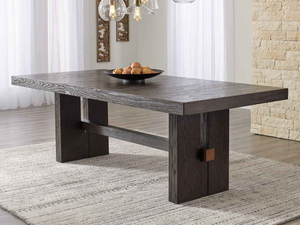 Sam's Furniture - Ashley Furniture - Burkhaus Dining Room - RECT Dining Room EXT Table / Dark Brown - D984-45