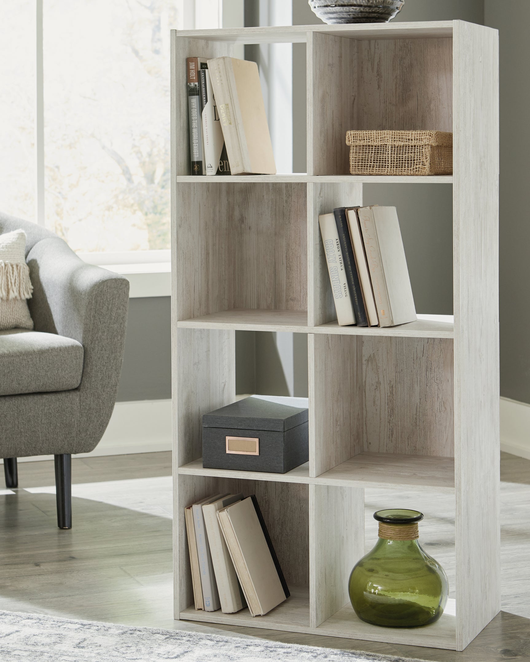 Sam's Furniture - Ashley Furniture - Paxberry Eight Cube Organizer - Eight Cube Organizer / Whitewash - EA1811-4X2