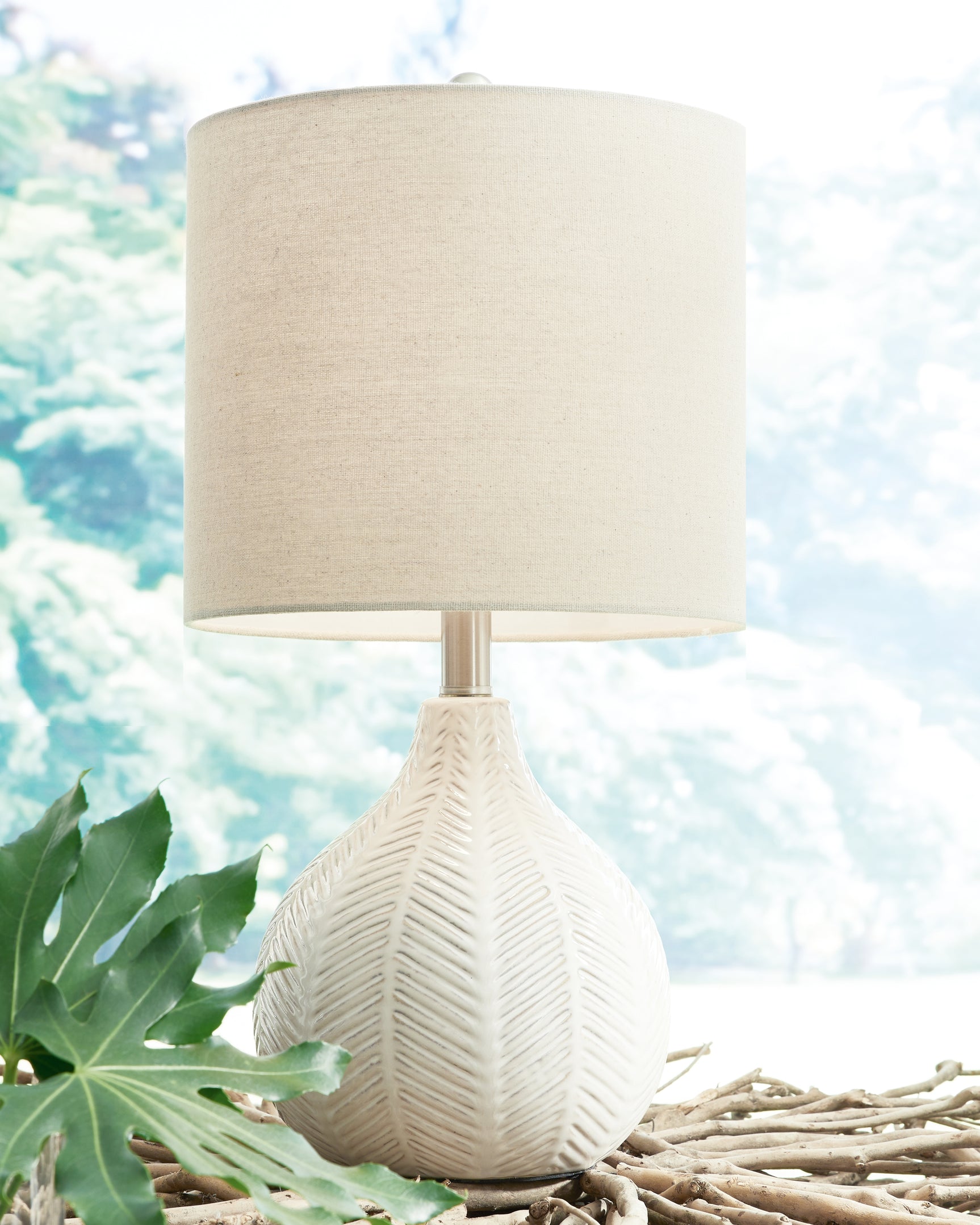 Sam's Furniture - Ashley Furniture - Rainermen Lighting - Table Lamp (Set of 2) / Off White - L180024X2