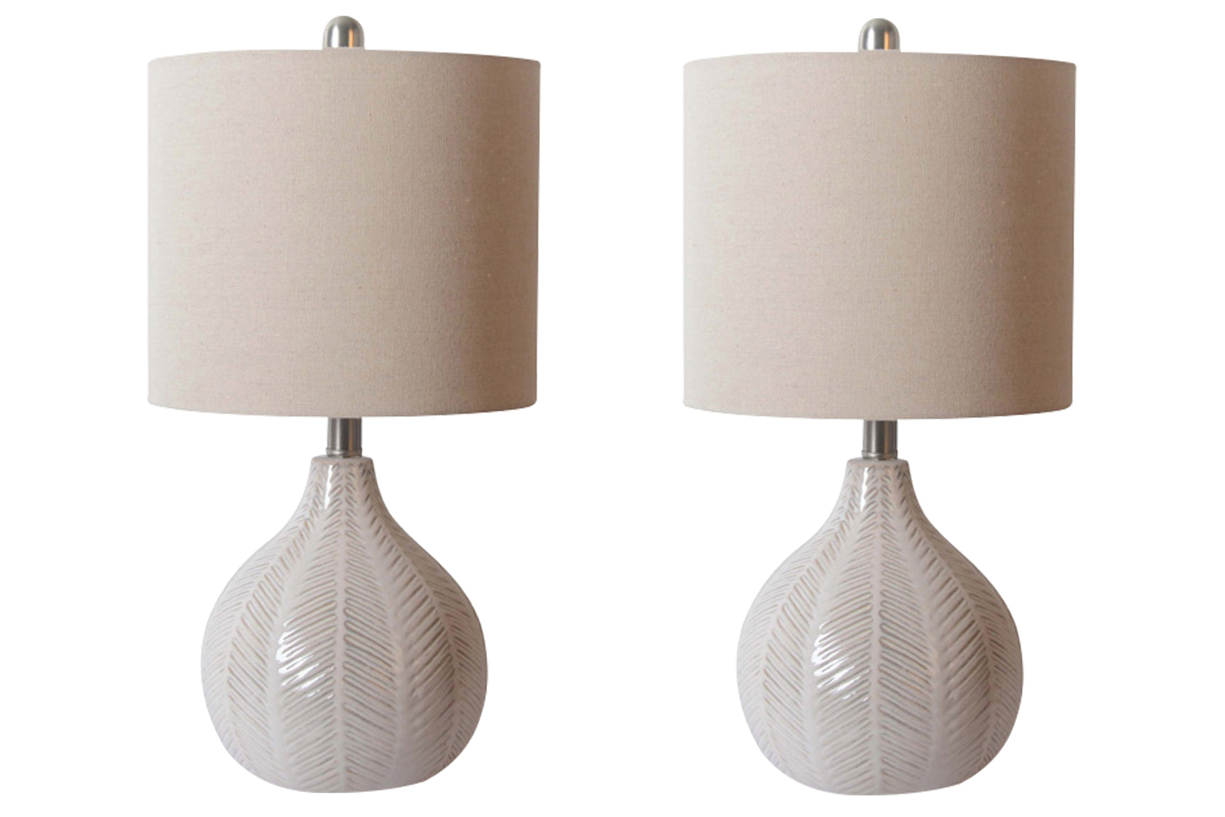 Sam's Furniture - Ashley Furniture - Rainermen Lighting - Table Lamp (Set of 2) / Off White - L180024X2